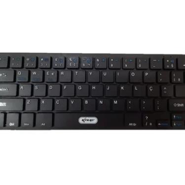 Imagem de Teclado Mini Bluetooth Celular Desktop PC Notebook Tablet Smart Tv Kp-te109 Preto