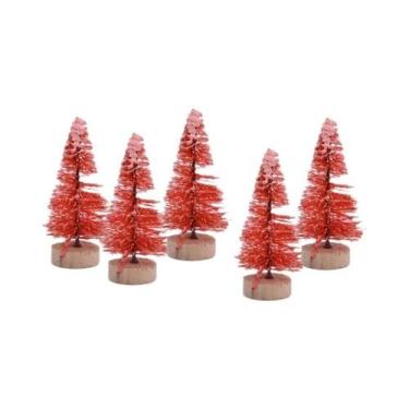 Imagem de Mini Árvore De Natal Artificial 30PCS Decoração DIY Papai Noel Neve De