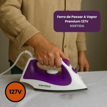 Imagem de Ferro De Passar A Vapor Premium 110V - Roxa