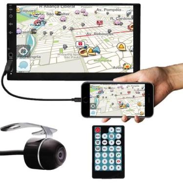 Imagem de Multimídia MP5 2 Din 7" Polegadas Espelhamento USB Bluetooth E-Tech - 