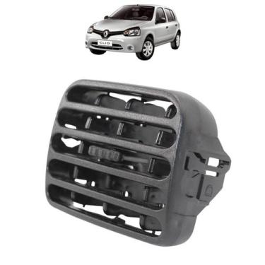 Imagem de Difusor Ar Central Direito Painel Clio 2000 01 02 03 04 Até 2016 Preto