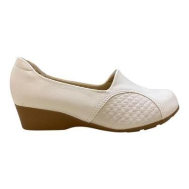 Imagem de Sapatilha Feminino Modare Casual Ultraconforto Anabela 7014.229 Branco-Feminino