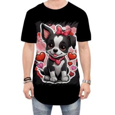 Imagem de Camiseta Longline Dia dos Namorados Cachorrinho 6 - Kasubeck Store®, G