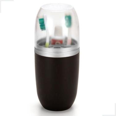 Imagem de Porta Escovas De Dente Suporte Pasta de Dente Com Tampa Plastico Pia B