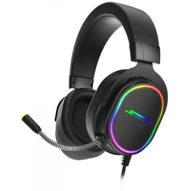 Imagem de Headset Gamer SuperFrame VELKA 7.1 Surround RGB USB Black