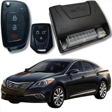 Imagem de Alarme linha hyundai com chave canivete e bloqueador veicular completo