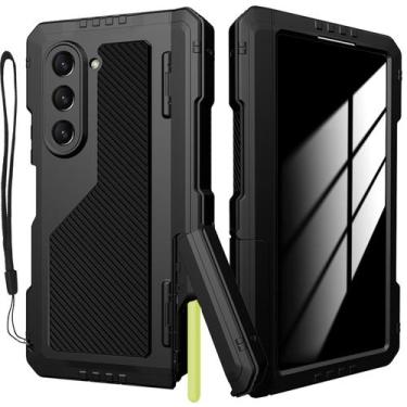Imagem de Capa metálica YQODSZ para Samsung Galaxy Z Fold 6 com tela de privacid