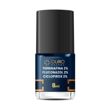 Imagem de Esmalte 8ml Incolor para Micose das Unhas Ciclopirox Terbinafina Fluco
