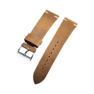 Imagem de Pulseiras De Relógio De Couro Vintage Feitas À Mão Com Acabamento Em Ó