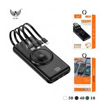 Imagem de Carregador Portátil Power Bank 10.000mAh com Recarga Rápida e Versatil