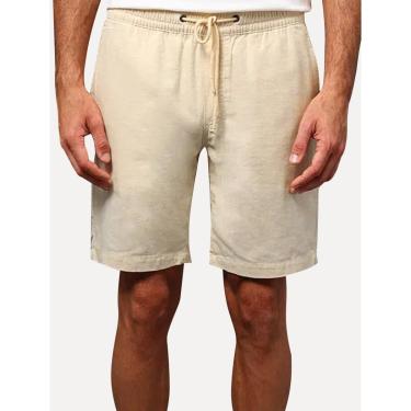 Imagem de Bermuda Calvin Klein Jeans Masculina Cadarço Cotton Amarelo Claro-Masculino