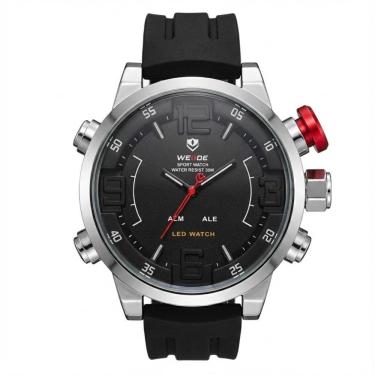 Imagem de Relógio Masculino Weide Analógico WH-5210 Preto e Prata