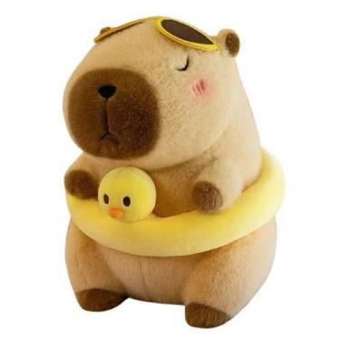 Imagem de Capivara de Pelúcia Grande Brinquedo de Pelúcia Premium Fofa Presente 