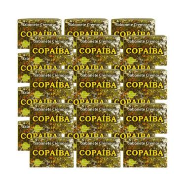 Imagem de Kit 24 Sabonetes Naturais Copaíba 90g Aroeira Cosmética  Limpeza Suave