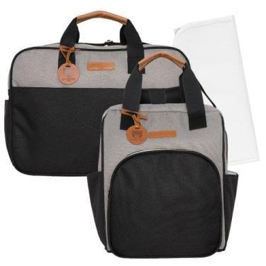 Imagem de Kit Bolsas Maternidade Pirulitando G+M+T Abraço Preto - Pirulitando Ba
