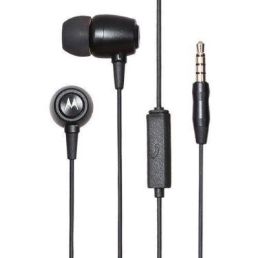 Imagem de Fone De Ouvido Motorola Earbuds Metal Preto Sh009rg 10mm 1.2 metros