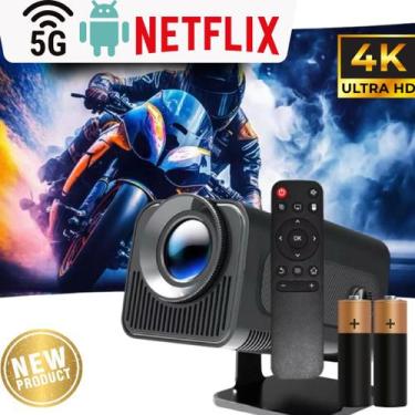 Imagem de Projetor HY320 com WiFi 6, Android 1 e Netflix  Ideal para assistir sé
