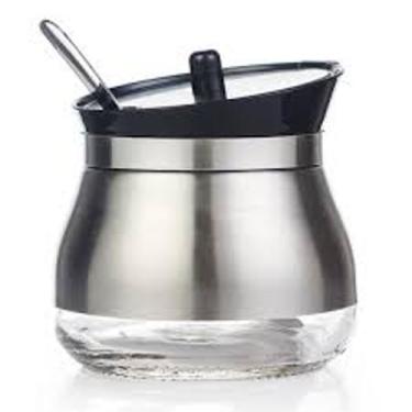 Imagem de Açucareiro em aço inox com colher - unhome
