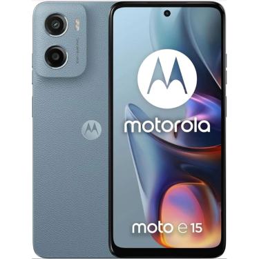 Imagem de Smartphone Motorola Moto E15 64GB 2GB RAM Azul 4G Tela 6.5 Android