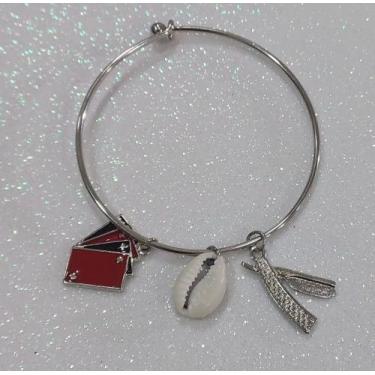 Imagem de Bracelete Malandragem Boa - V&P moda Vestuário , Prata, Dourado