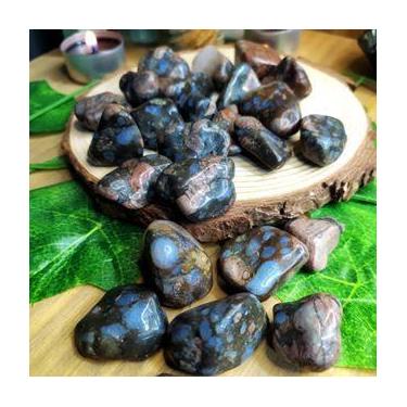 Imagem de Pedra Riolita Azul Rolada 2 a 3cm - Equilíbrio Regeneração e Habilidad