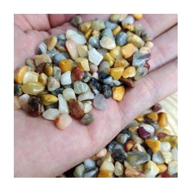 Imagem de Pedra Jaspe Mokaita Mookaite Rolada Mini de Bolso (5mm) - Felicidade -