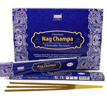 Imagem de Incenso nag champa massala indiano vários aromas darshan - CASA FÉ