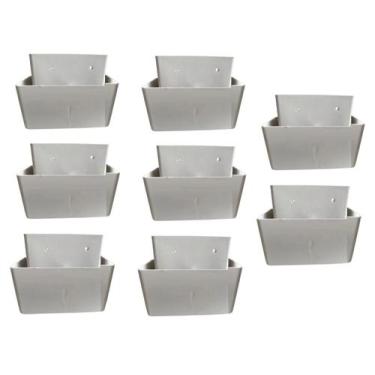 Imagem de Kit 8 Pés para Guarda Roupas Armários Multiuso Roman, Branco
