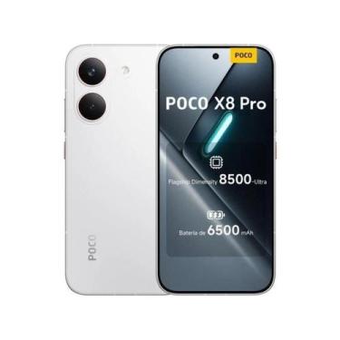 Imagem de Poco X8 Pro 8GB 512GB Branco Versão Global 5G NFC - Top de Linha, 512G