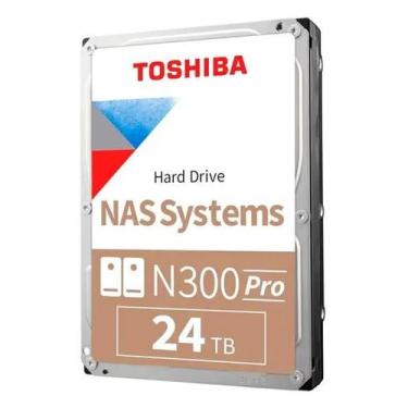 Imagem de HD Toshiba N300 Pro 24TB NAS de Alta Performance para Servidores e Sis