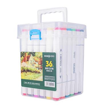 Imagem de Marcador de cabeça dupla macio e rígido, Canetinha Marcador de 36 cores, ideal para estudantes masculinos e femininos