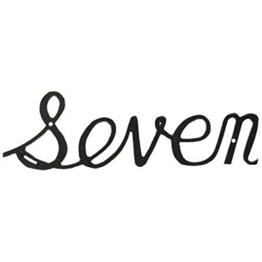 Imagem de Montague Metal Products Número de casa com letra pequena, sete