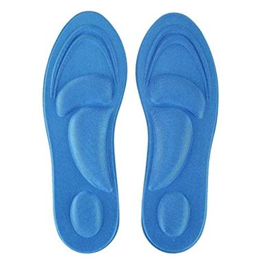 Imagem de Palmilhas Keens o para homens e mulheres para sapatos esportivos, tênis, botas de trabalho e sapatos de caminhada, conforto, amortecimento (azul claro para mulheres)