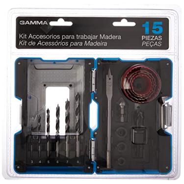 Imagem de Gamma Ferramentas Kit De Acessórios Para Madeira Com 17 Peças G19534Ac
