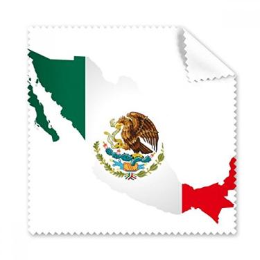 Imagem de Pano de limpeza de tela de telefone com emblema de mapa do México verde vermelho águia comer cobra 5 peças