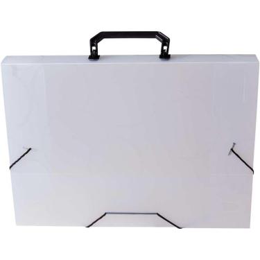 Imagem de Maleta Plastica Com Alca Dellosmile Oficio Cristal