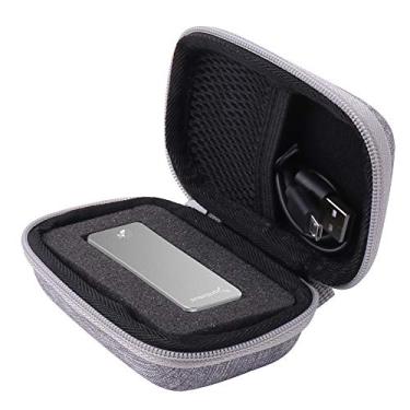 Imagem de Aenllosi capa rígida para transporte Sabrent Rocket Nano 1TB 2TB 512 GB USB 3.2 10Gb/s externo de alumínio SSD, Cinza
