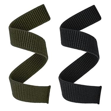 Imagem de Abanen Pulseira de relógio de secagem rápida para Fenix 7X/6X/5X, pulseira esportiva ultraleve de nylon de 26 mm para Garmin Fenix 6X Pro/Sapphire, 5X Plus, Enduro (preto verde)