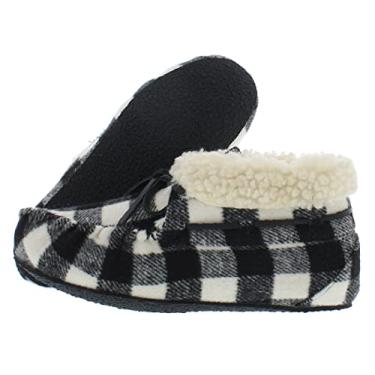 Imagem de Minnetonka Womens Jacqueline Indoor/Outdoor Slipper (7, Black/White/Buffalo Plaid, numeric_7)
