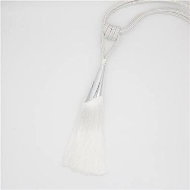 Imagem de Escova de cortina borla franja pendurada cinto bolas acessórios para cortina amarração para amarração para decoração de quarto, 13,1 peças