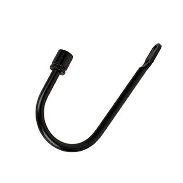 Imagem de 1 peça cortina de metal amarra para trás suportes de parede em forma de u suportes de parede de cortina de ouro preto prata com 2 parafusos pendurados, d, 1 peça