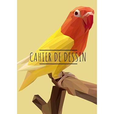 Imagem de Cahier de dessin: Inséparables Oiseaux, Carnet de croquis grand format pour dessin, peinture, aquarelle, création: 100 pages à remplir. Cahier de ... blanc idéal crayon de couleur, feutres.