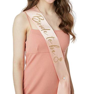 Imagem de YULIPS Bride To Be Sash - Faixa de despedida de solteira Faixa de noiva Chuveiro de galinha Decorações de casamento Acessórios de lembranças de festa