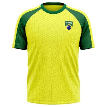 Imagem de Camiseta Braziline Macuxi Brasil Masculino - Amarelo