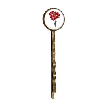 Imagem de Folhas Planta Cravo Flor Planta Retro Metal Cabelos Grampo Headwear