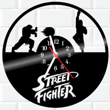 Imagem de Relógio De Vinil Disco Lp Parede  Street Figther Game - Rb Criações