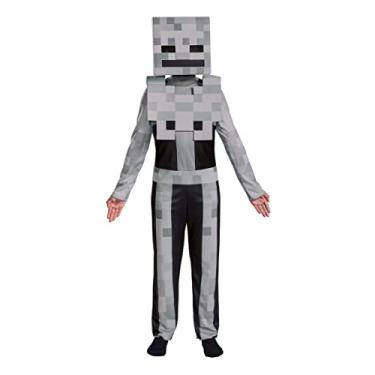 Imagem de Disguise Kid's Minecraft Classic Skeleton Costume | Boys & Girl's Minecraft Cosplay Outfit | Child Minecraft Skeleton Costume (14-16)