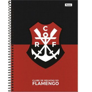 Imagem de Caderno Espiral Universitário Flamengo 10 Matérias 160 Folhas Foroni