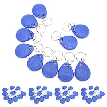 Imagem de Chave de acesso à porta, controle de acesso de chave de cartão de identificação à prova d'água com chaveiro para estacionamento para fechadura de porta de hotel para pagamento de transporte