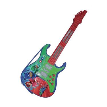 Imagem de Guitarra Eletrônica Brinquedo Infantil Pjmasks Com Som E Luz - Candide